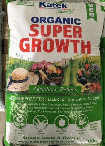 Katek Super Growth Organic Fertilizer Pellets 15kg